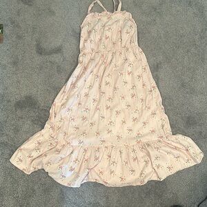 Pink floral cat & jack 7/8 maxi dress.